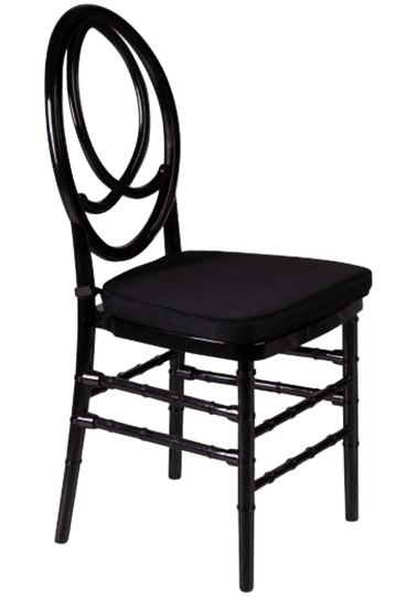 השכרת כסאות מדגם שאנל שחור - רמפה ציוד אירועים